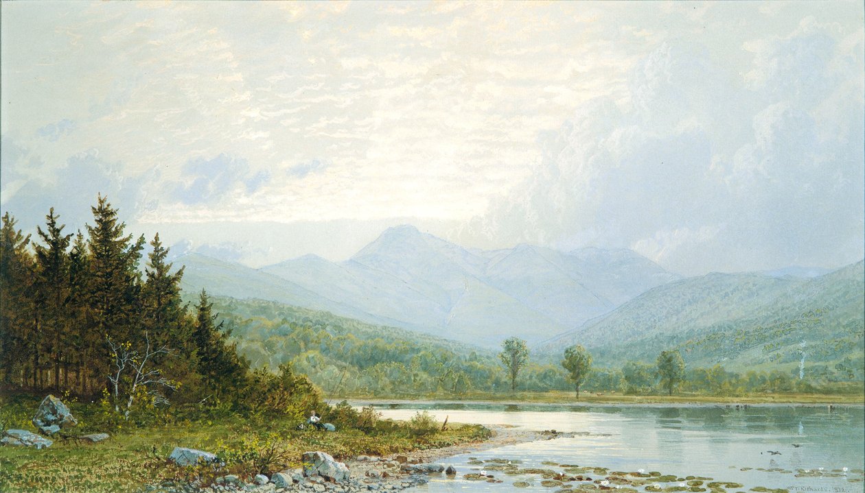 Pôr-do-sol no Monte Chocorua, New Hampshire de William Trost Richards