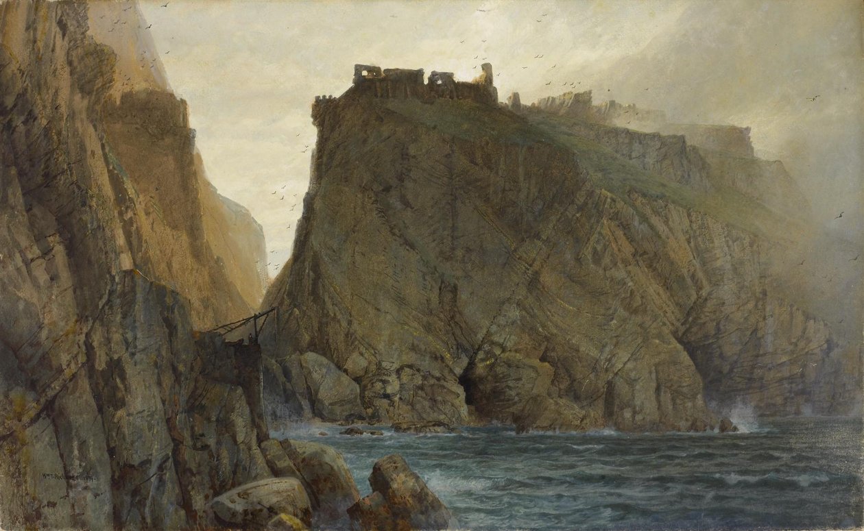 Tintagel na costa da Cornualha de William Trost Richards