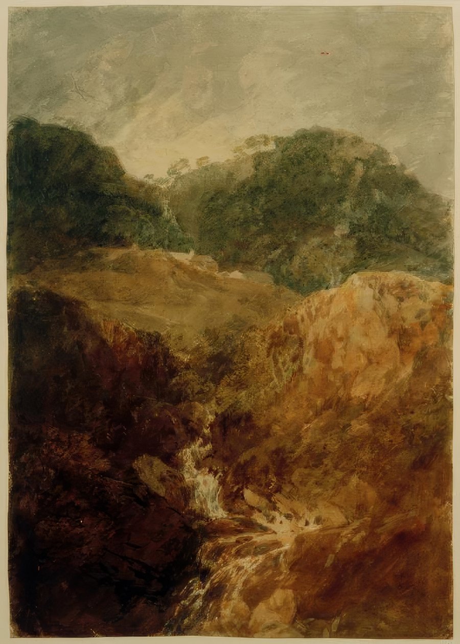 Um córrego da montanha: Head of Derwentwater  de Joseph Mallord William Turner