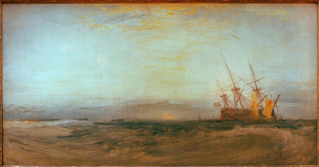 Um navio encalhado de Joseph Mallord William Turner
