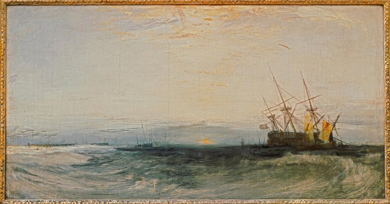 Um navio encalhado de Joseph Mallord William Turner