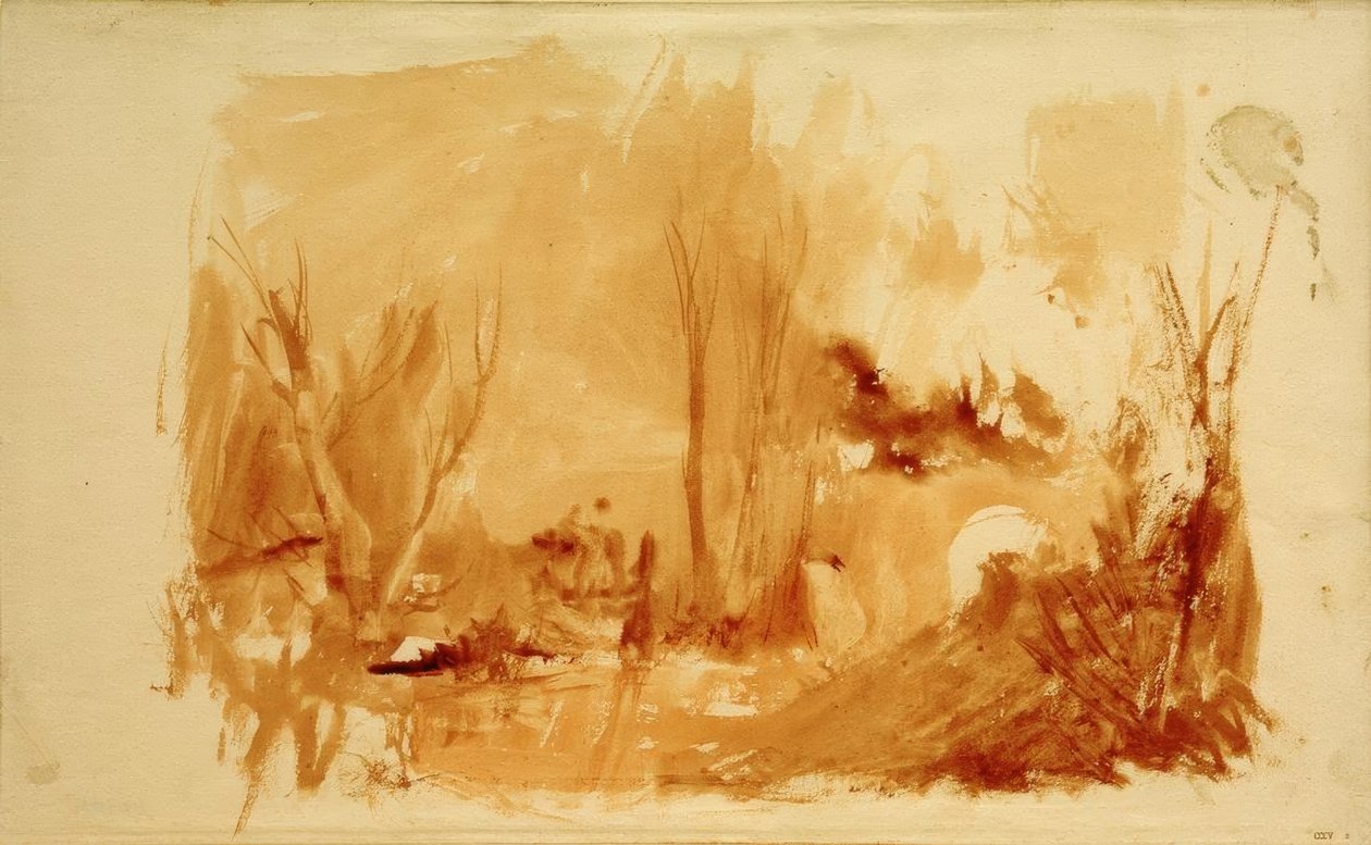 Uma paisagem arborizada de Joseph Mallord William Turner
