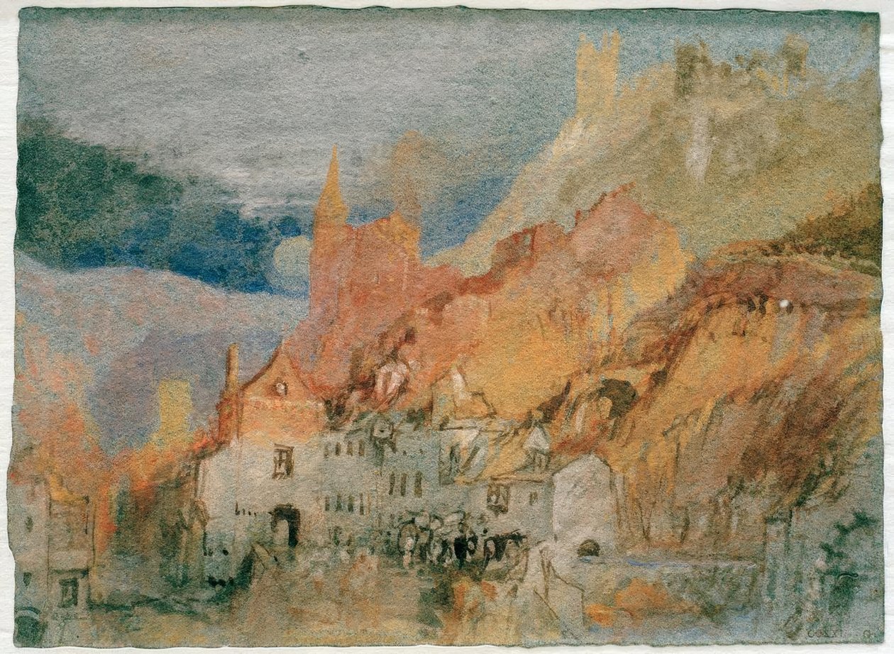 No final do caminho de Bernkastel para Trarbach de Joseph Mallord William Turner