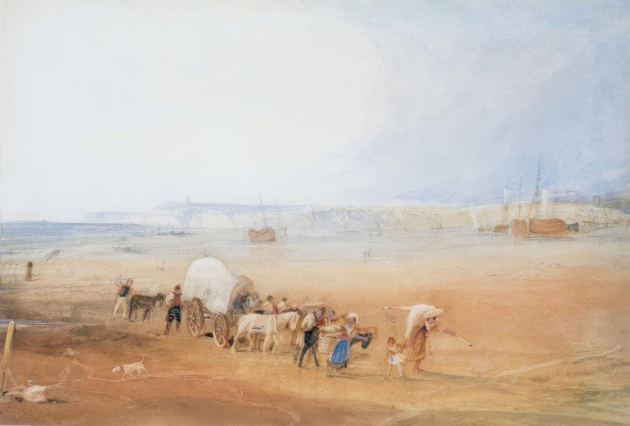 Cena de praia na costa sul de Joseph Mallord William Turner