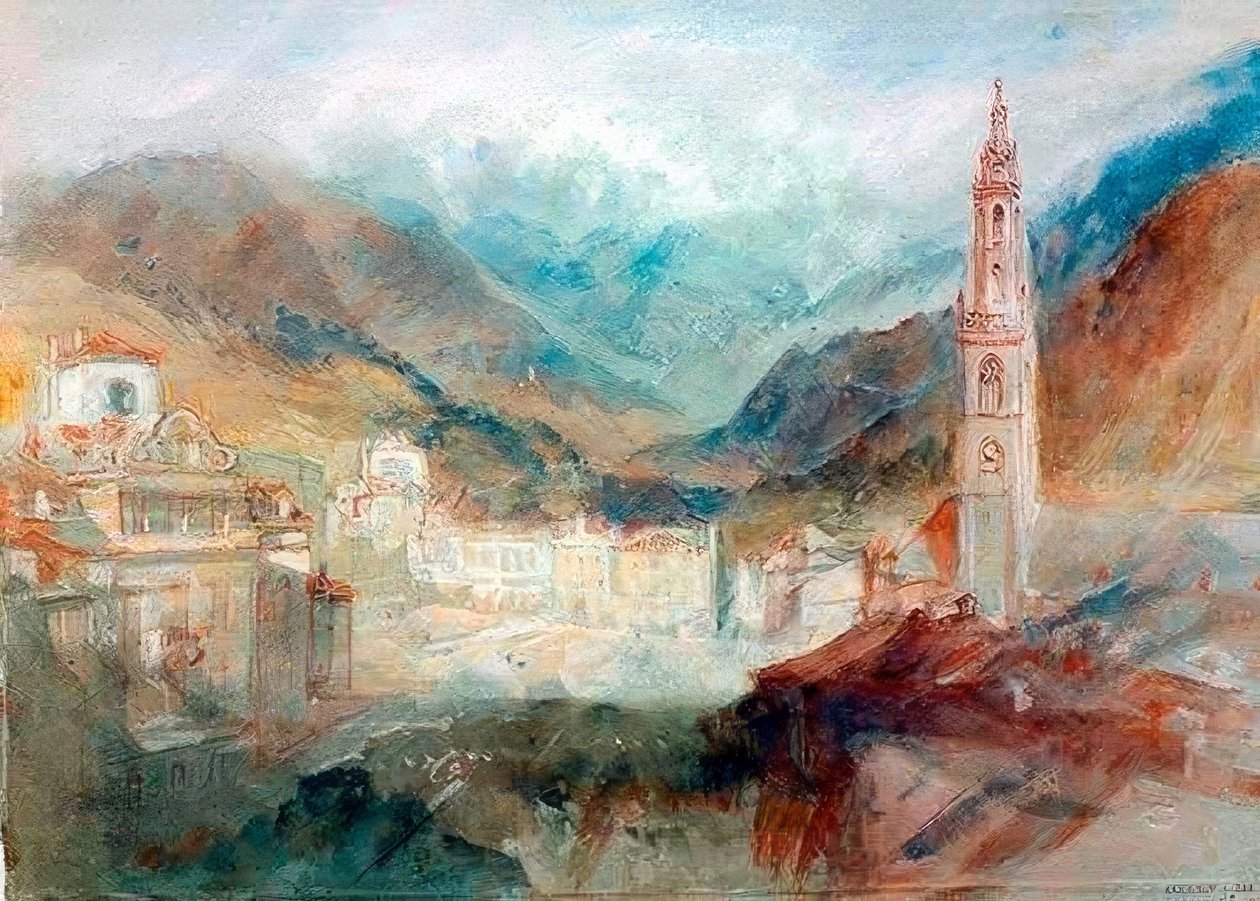 Bolzano e as Dolomitas de Joseph Mallord William Turner