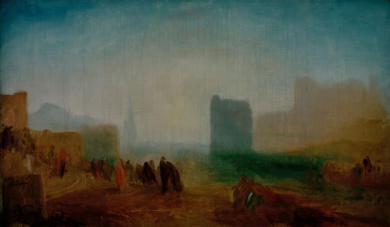Cena clássica do porto de Joseph Mallord William Turner