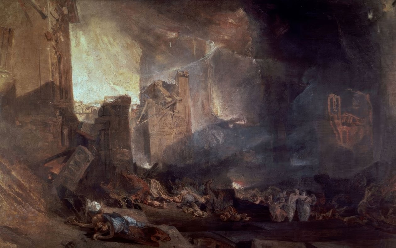 DESTRUIÇÃO DE SODOMA - SÉCULO XIX - ROMANTICISMO INGLÊS de Joseph Mallord William Turner