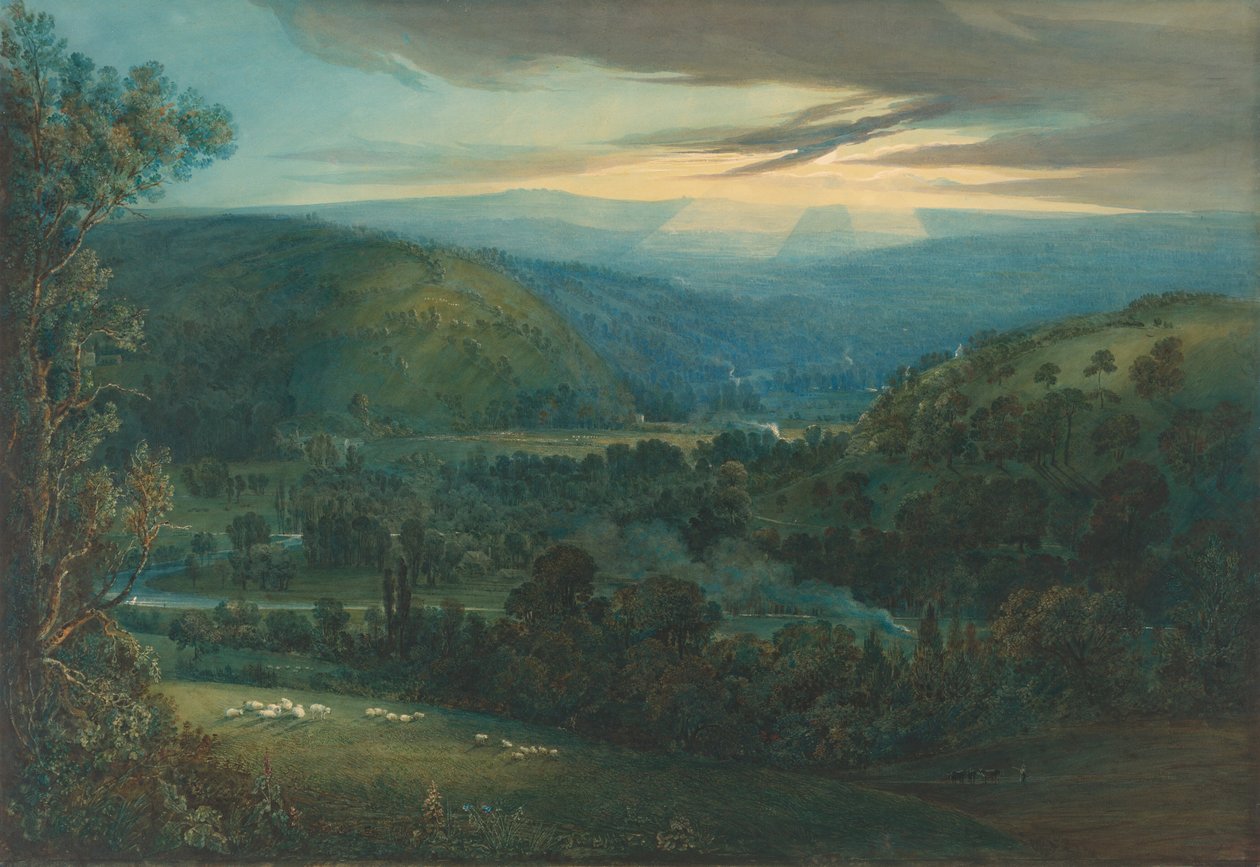 Dawn in the Valleys of Devon, 1832. de Joseph Mallord William Turner