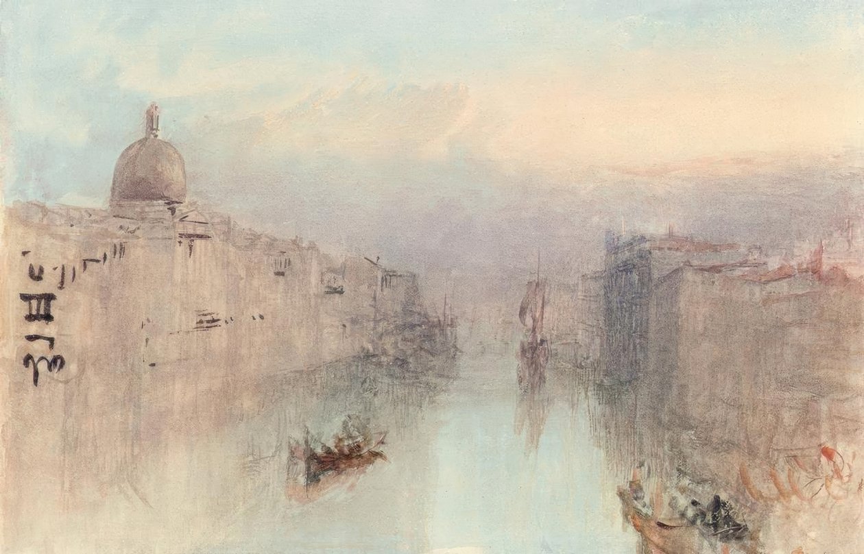 O Grande Canal e San Simeone Piccolo de Joseph Mallord William Turner