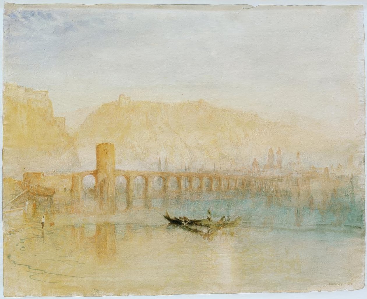 A ponte de Mosela em Coblença de Joseph Mallord William Turner