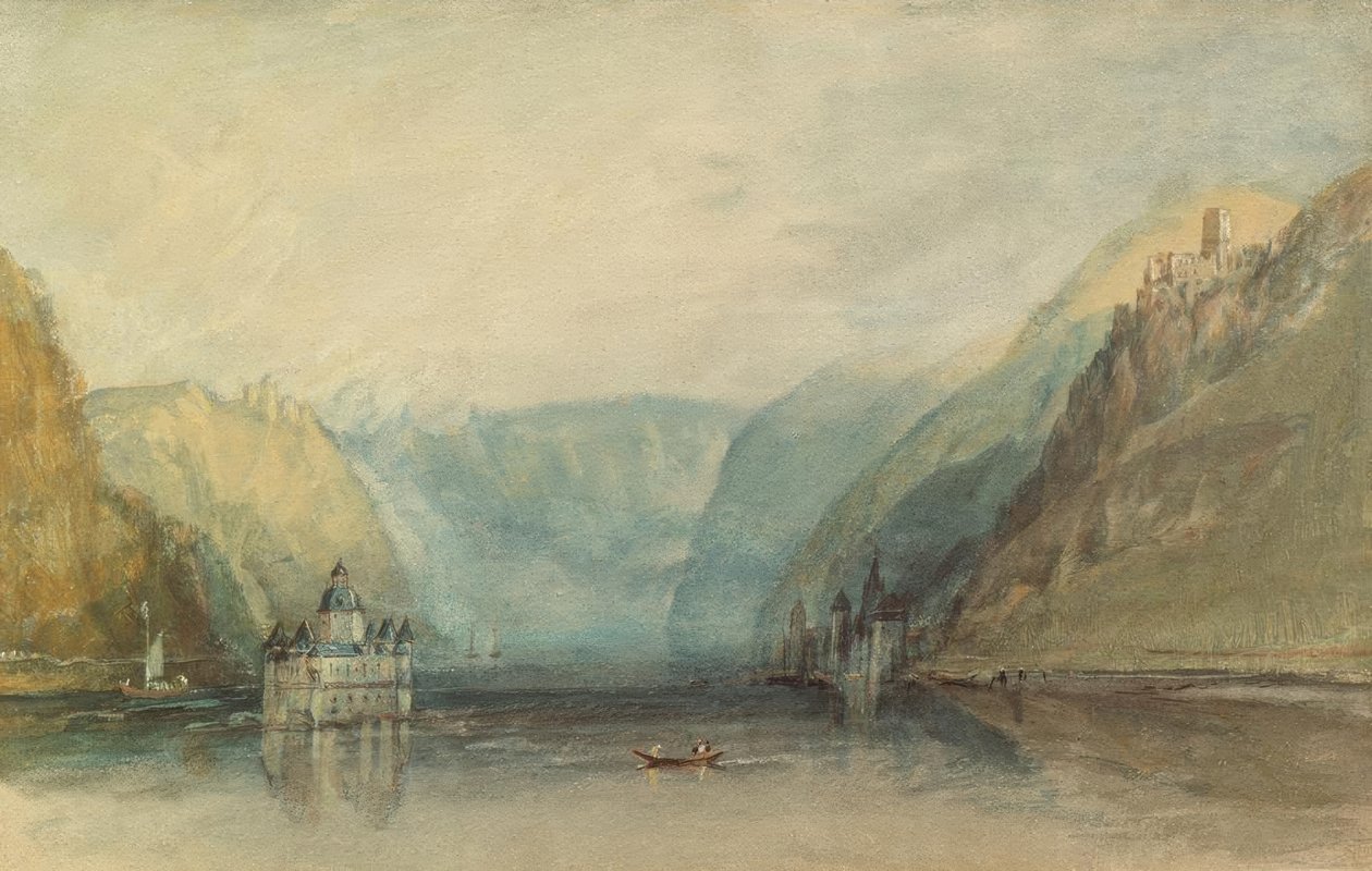 O Palatinado em Kaub de Joseph Mallord William Turner