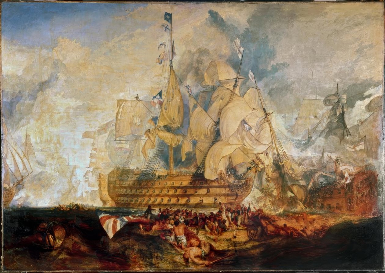 A Batalha de Trafalgar de Joseph Mallord William Turner