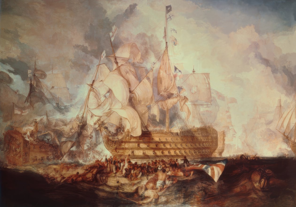 A Batalha de Trafalgar de Joseph Mallord William Turner