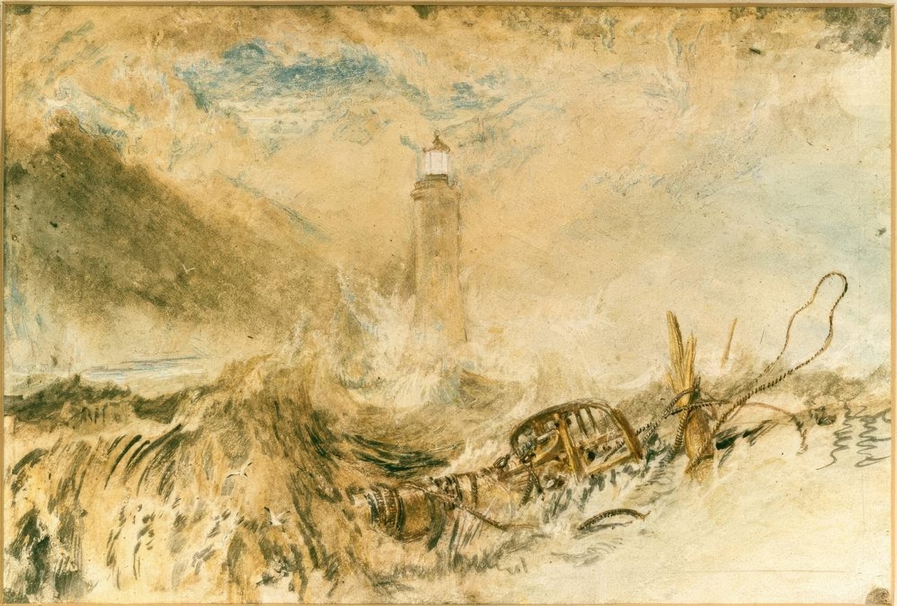 Eddystone farol fora de Plymouth de Joseph Mallord William Turner