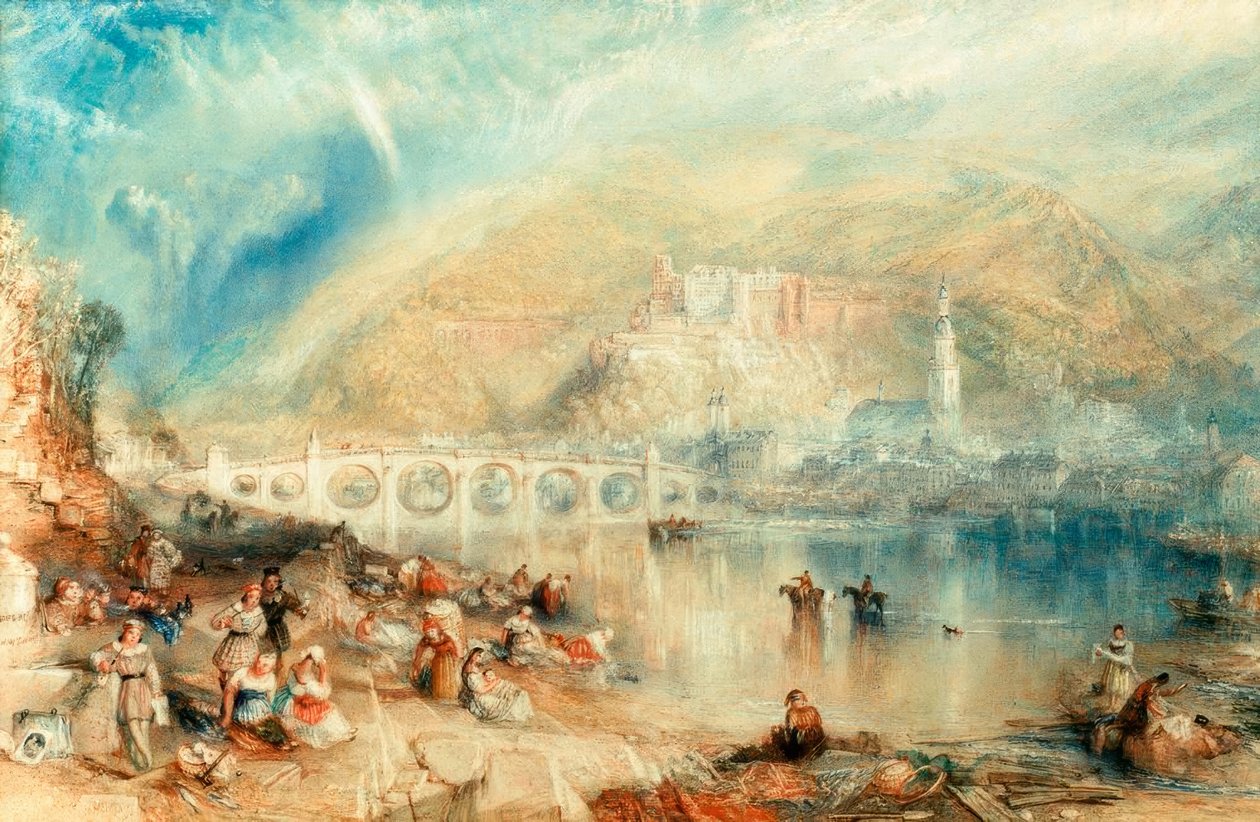Heidelberg com um arco-íris de Joseph Mallord William Turner