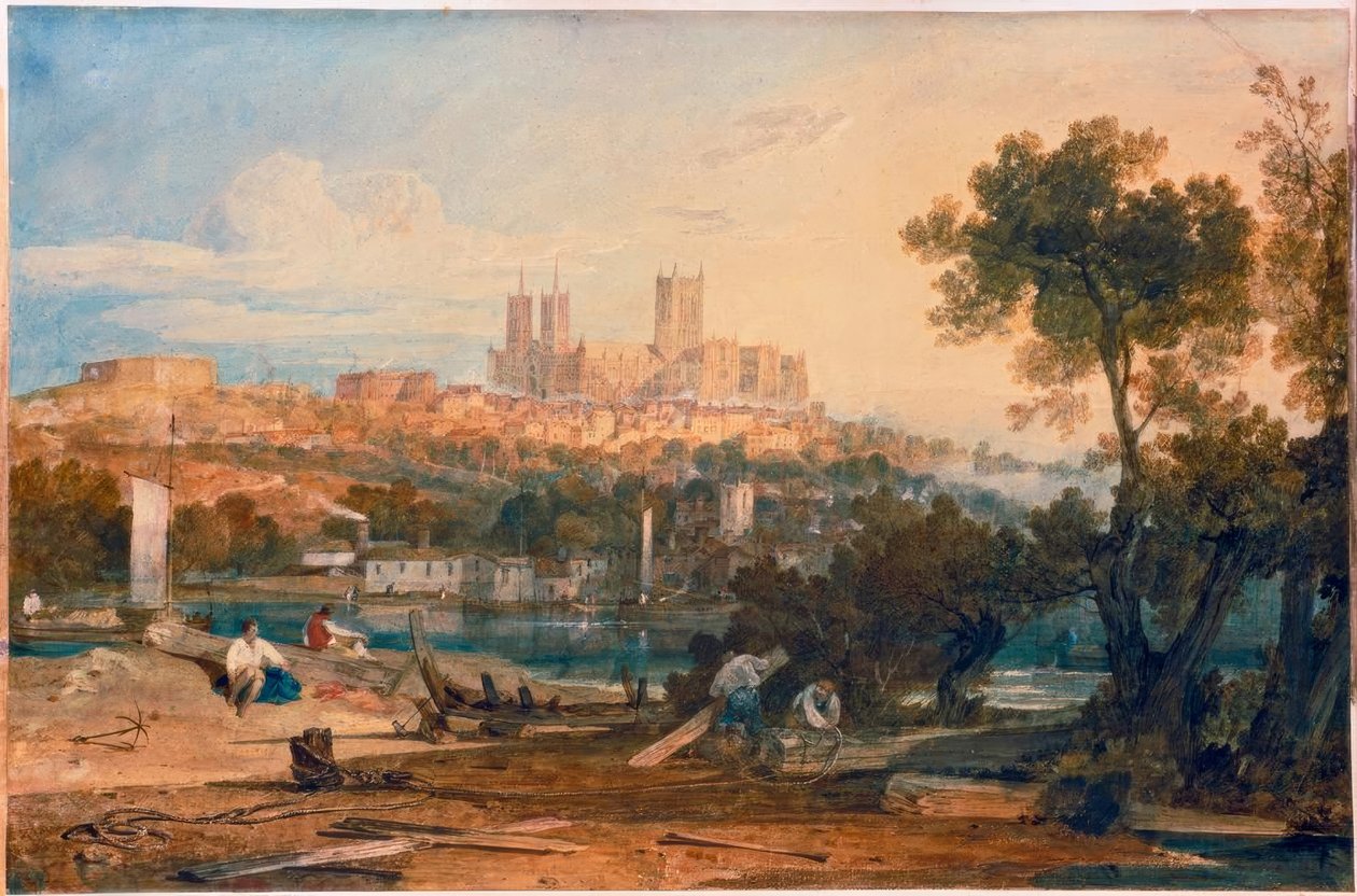 Catedral de Lincoln do Holmes, Brayford de Joseph Mallord William Turner