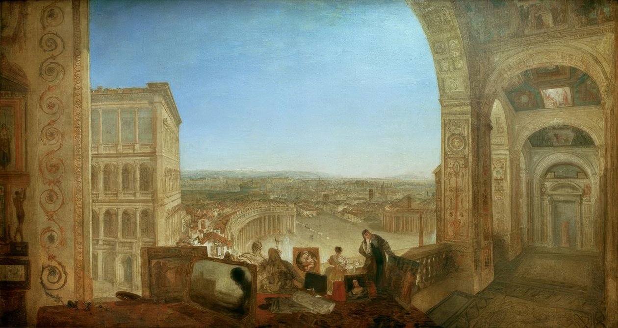 Roma, do Vaticano. Raffaelle acompanhado por La Fornari de Joseph Mallord William Turner