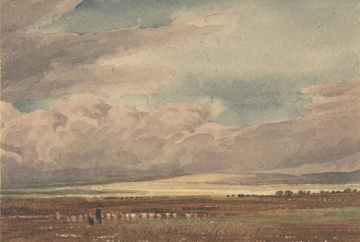 Salisbury Plain with Old Sarum in the Distance, Wiltshire, 1810-62. de Joseph Mallord William Turner