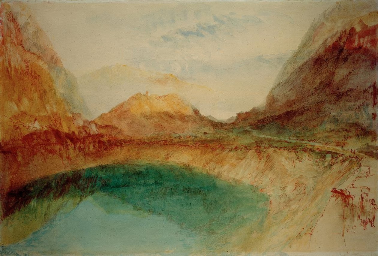 Lago nas montanhas suíças de Joseph Mallord William Turner