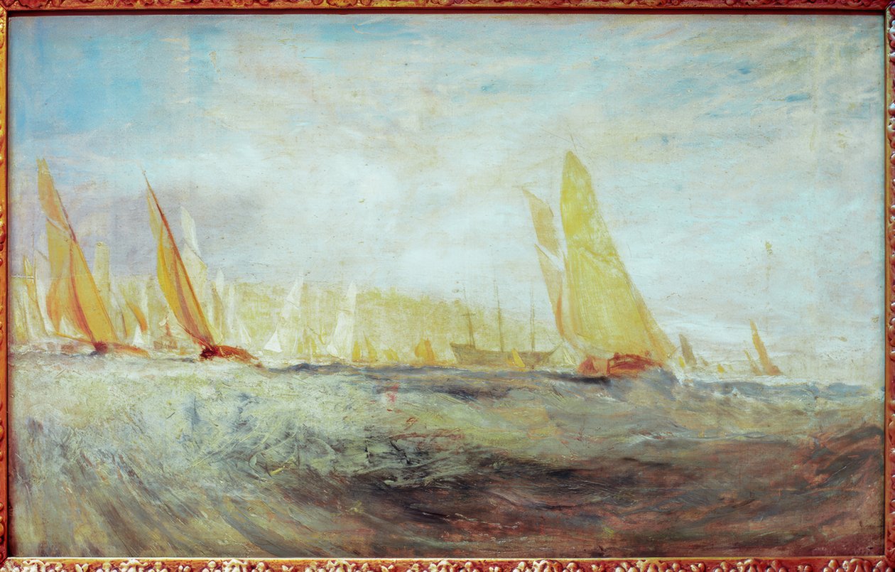 Esboço para o East Cowes Castle: a Regata batendo em Windw de Joseph Mallord William Turner