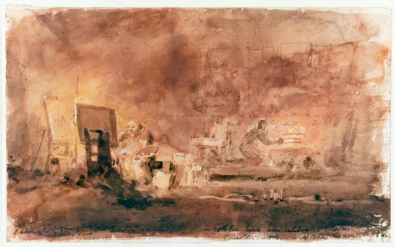 O estúdio do artista de Joseph Mallord William Turner