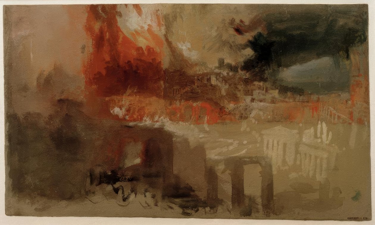 A queima de Roma de Joseph Mallord William Turner