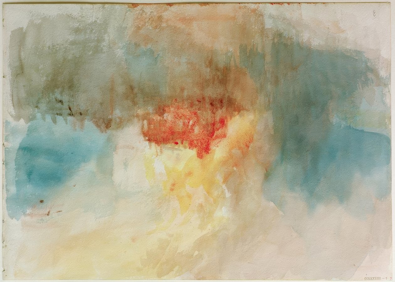 A queima das casas do Parlamento de Joseph Mallord William Turner