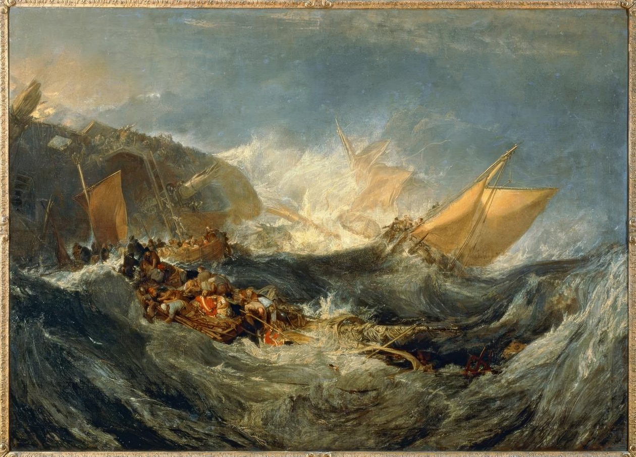 O naufrágio de um navio de transporte de Joseph Mallord William Turner