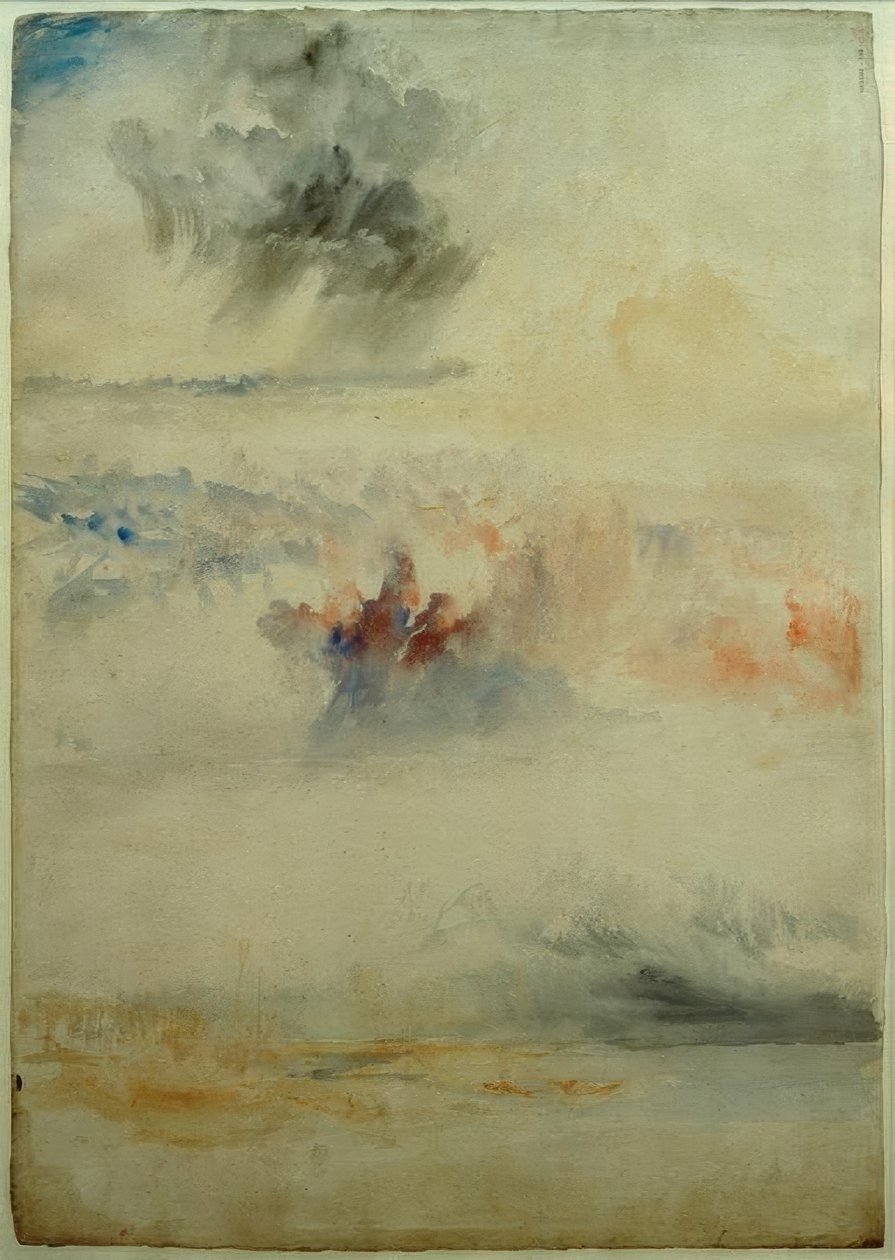 Três estudos na nuvem de Joseph Mallord William Turner