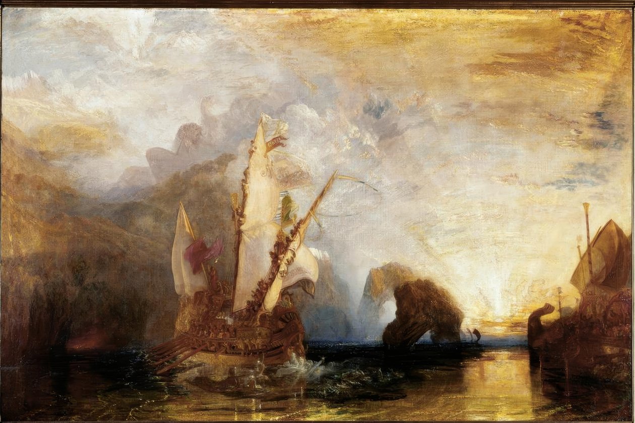 Ulisses ridicularizando Polifemo - Odisseia de Homero de Joseph Mallord William Turner