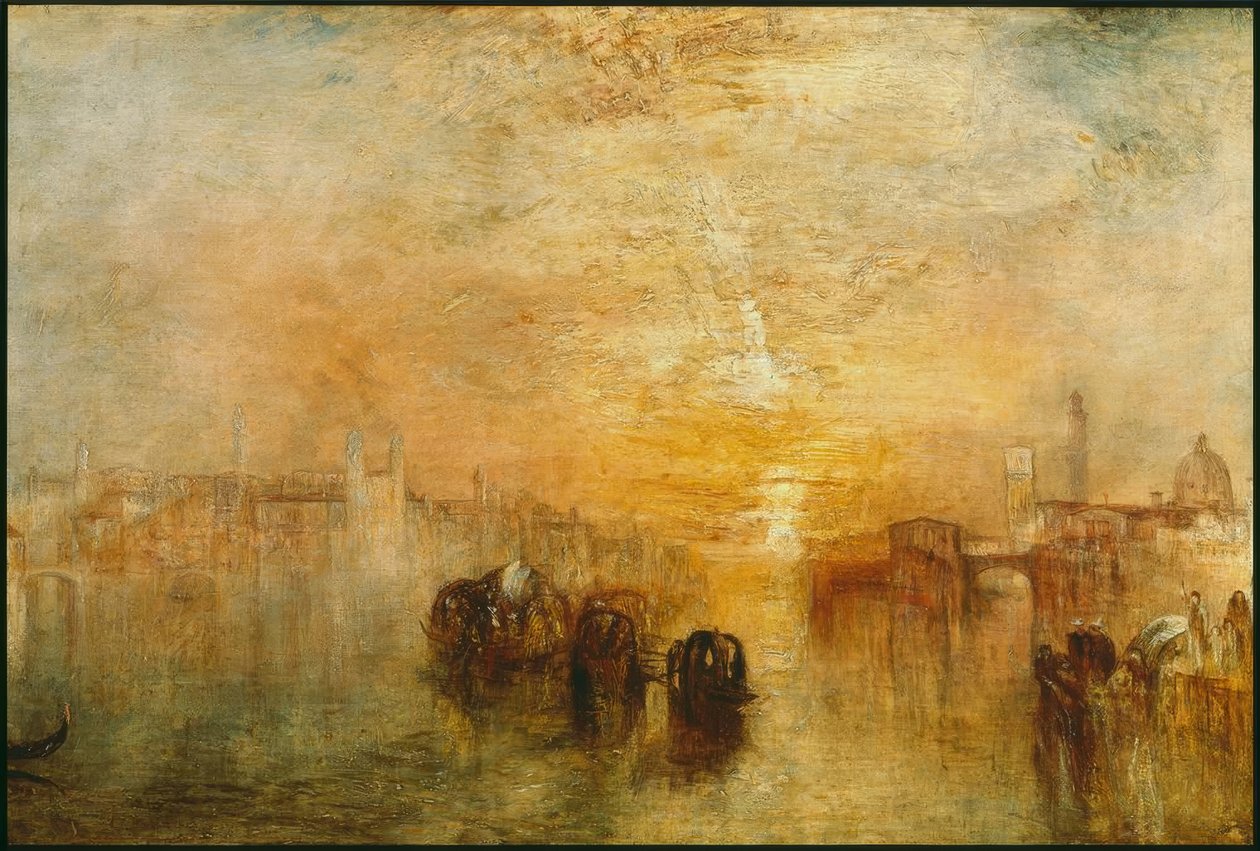 Veneza: indo ao baile (San Martino) de Joseph Mallord William Turner