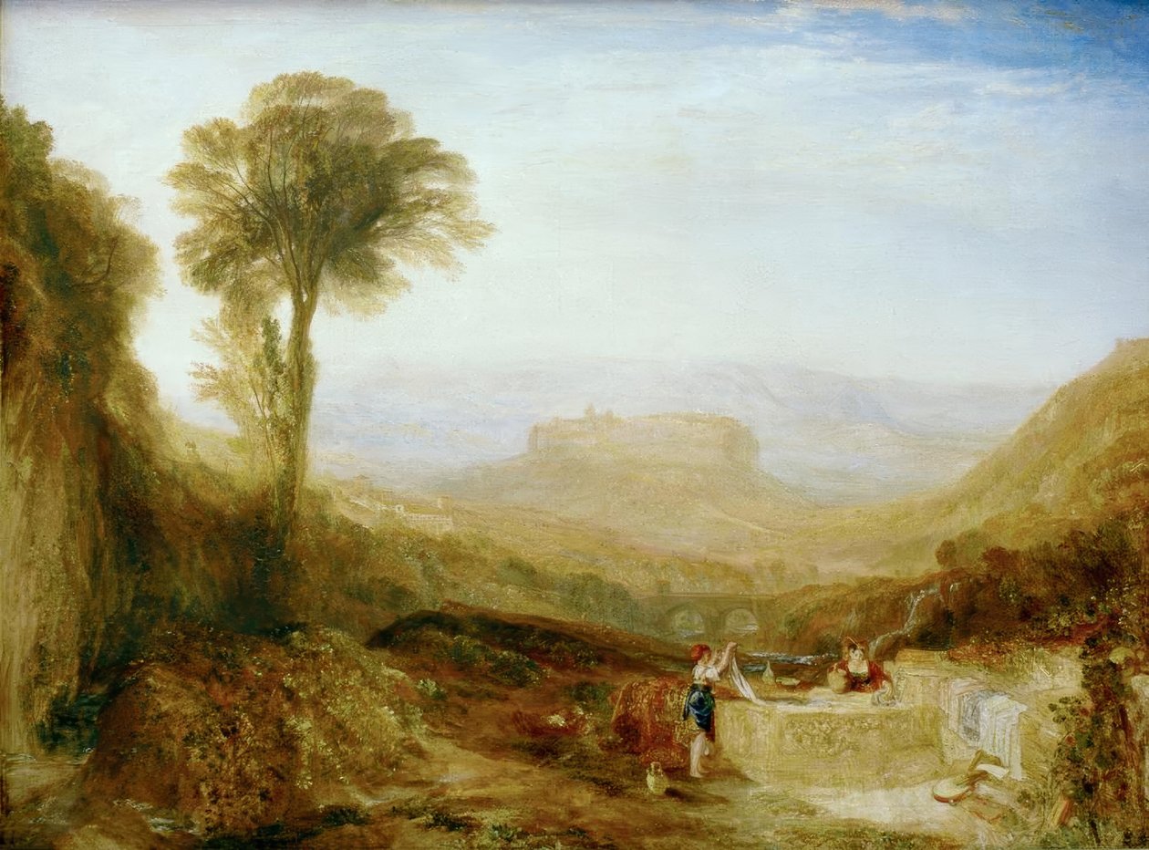 Vista de Orvieto, pintada em Roma de Joseph Mallord William Turner