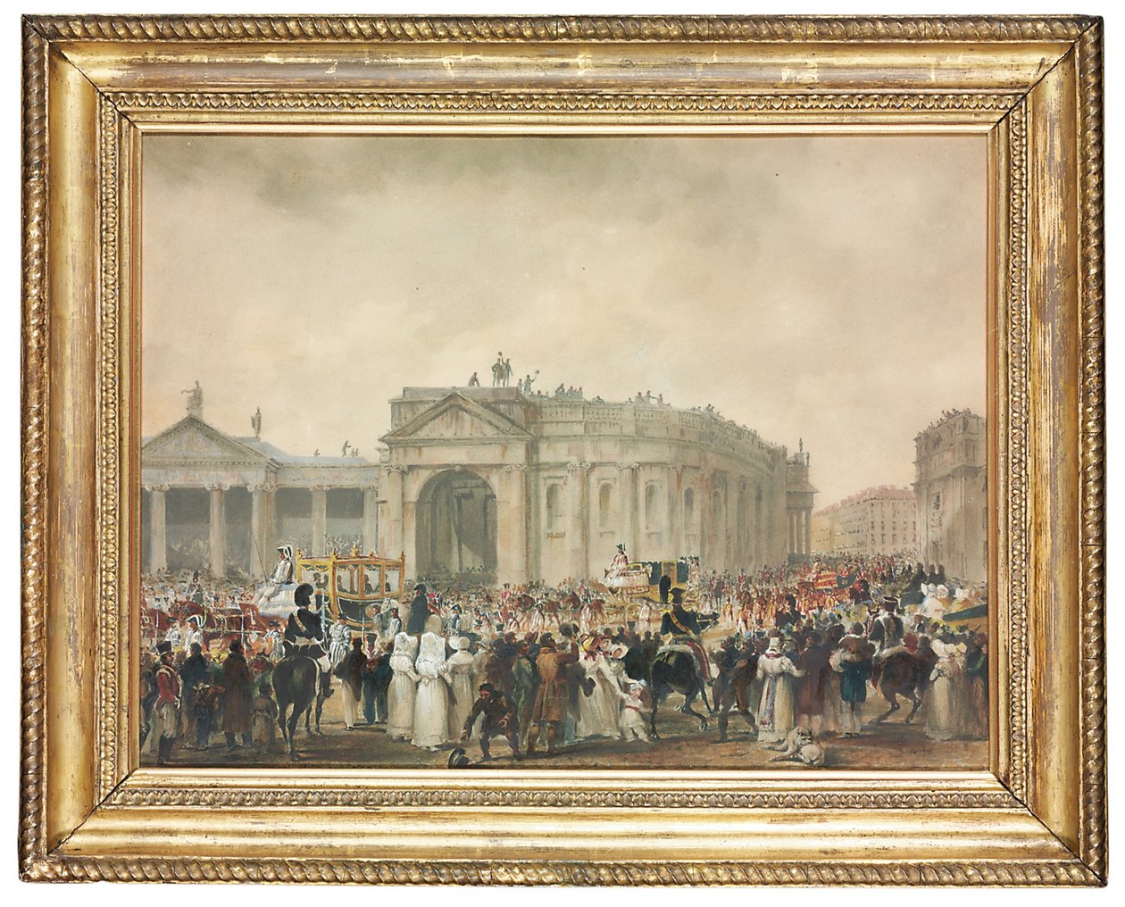 Rei George IV no College Green, Dublin de William Turner de Lond