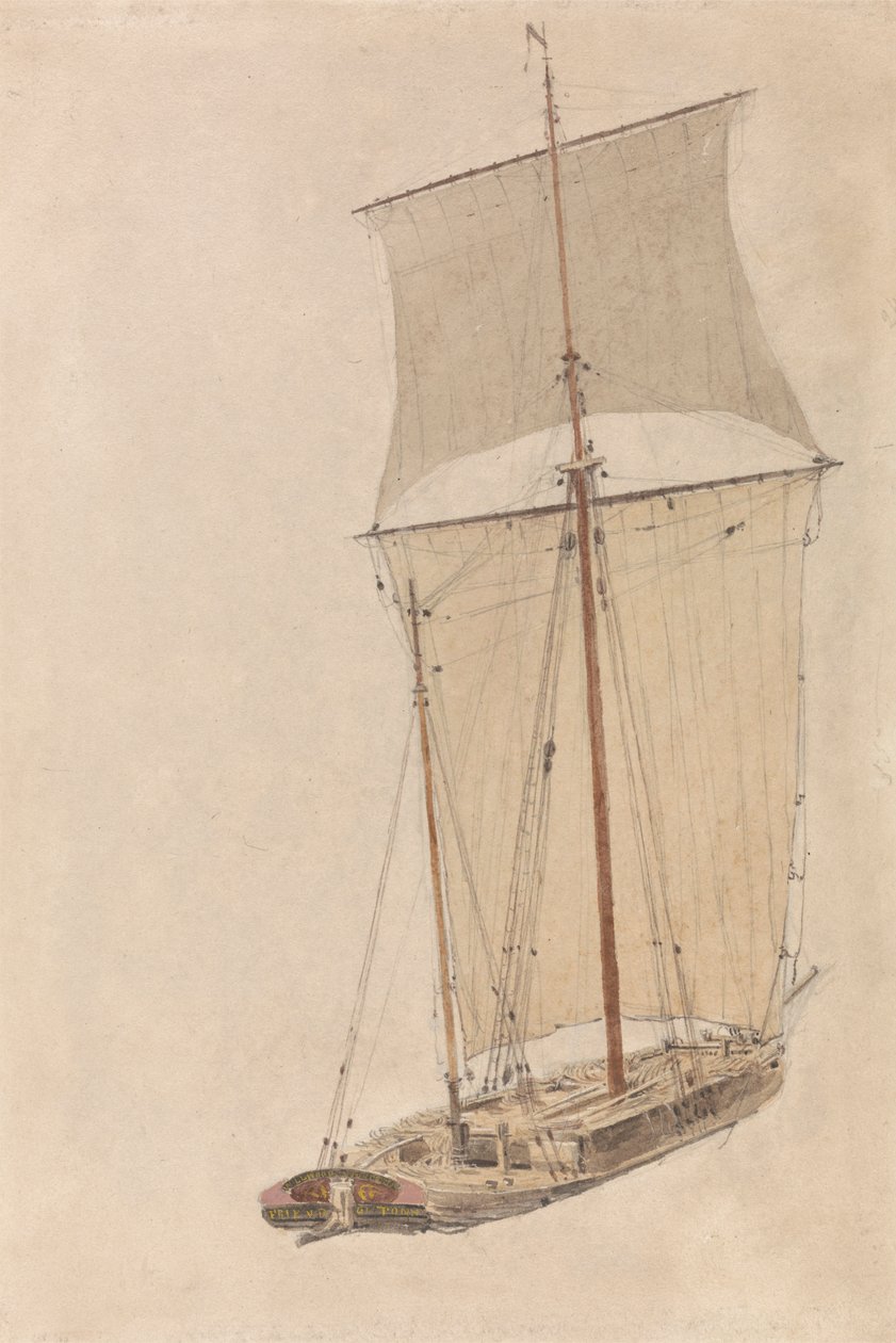 O Veleiro "Amigo" em Upton-on-Severn de William Turner of Oxford