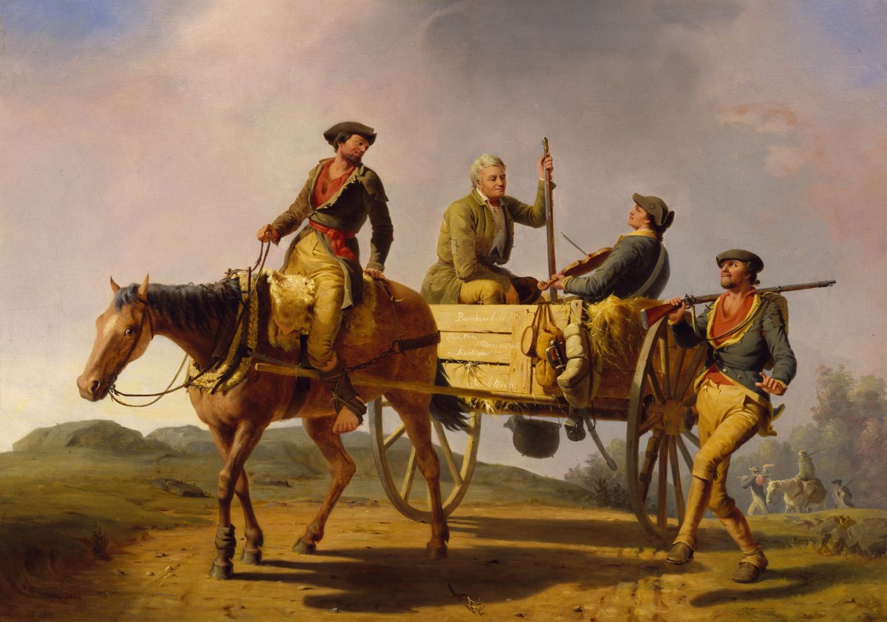 Veteranos de 1776 voltando da guerra de William Tylee Ranney