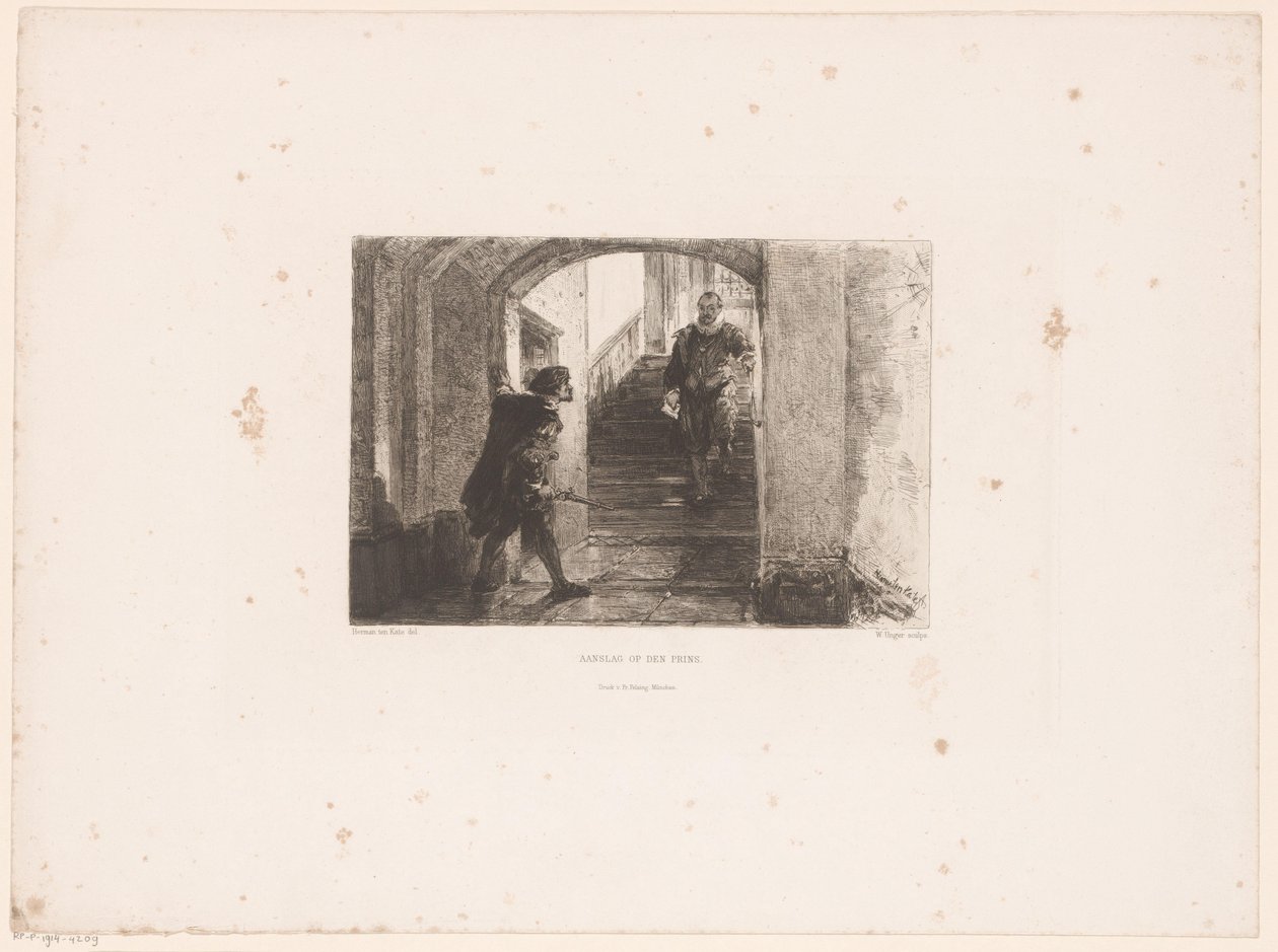 Assalto ao Príncipe, 1584 Assault on the Prince (título no objeto) de William Unger