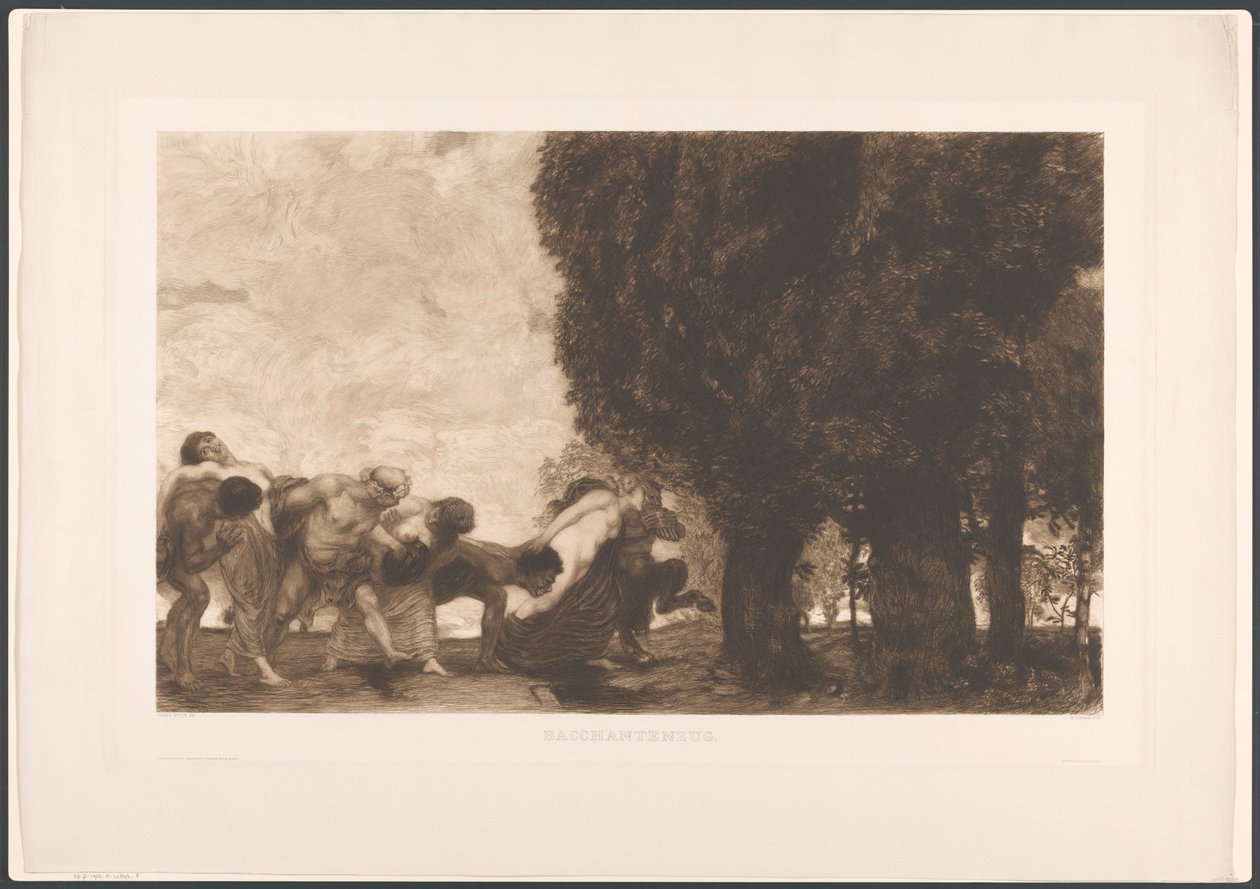 Bacanalian Train, Naar Franz Stück de William Unger