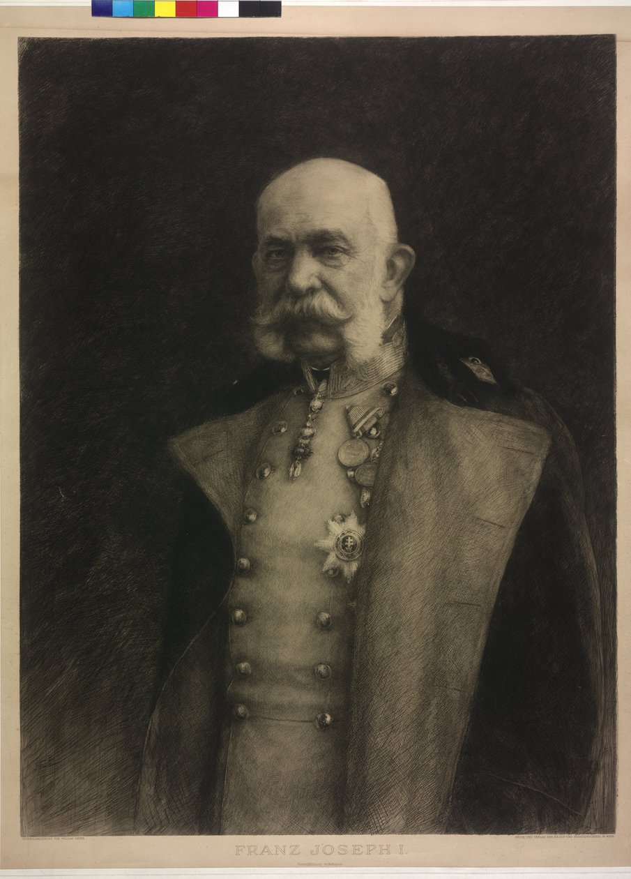Imperador da Áustria Franz Joseph I de William Unger