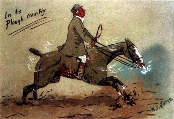 No país da charrua (aguarela sobre papel) de William Verner Longe