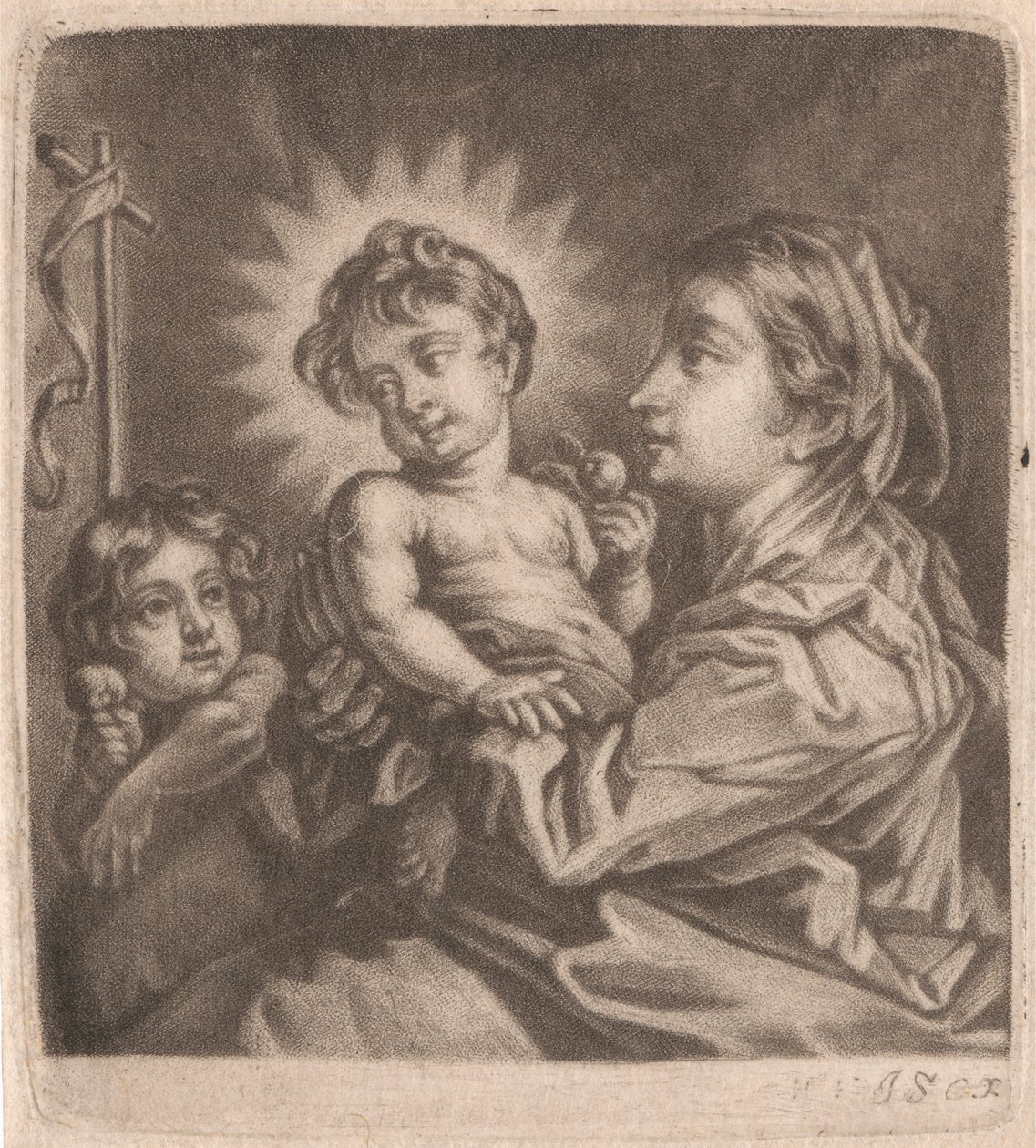 Virgem, Cristo Criança e São João de William Vincent