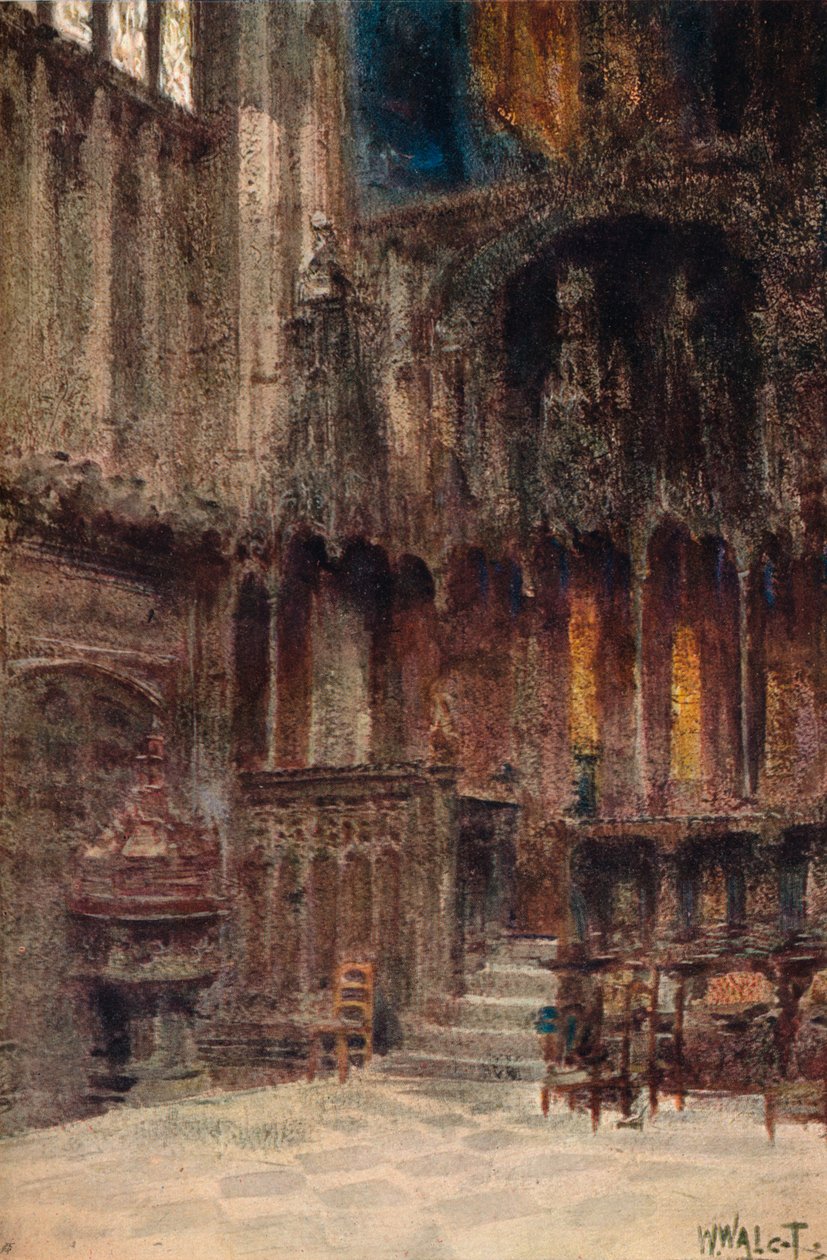 Capela de Henrique VII, Abadia de Westminster, c1907. de William Walcot