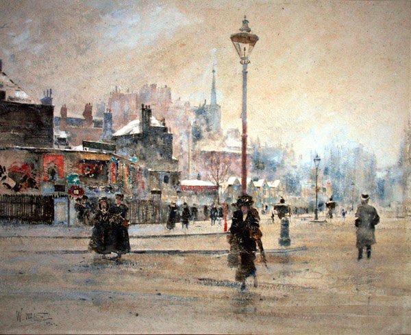 Londres no Inverno de William Walcot
