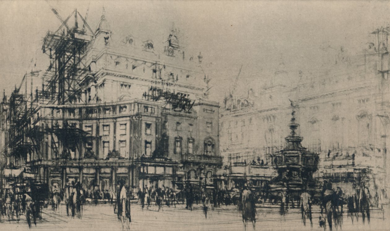 Piccadilly Circus, 1927. de William Walcot