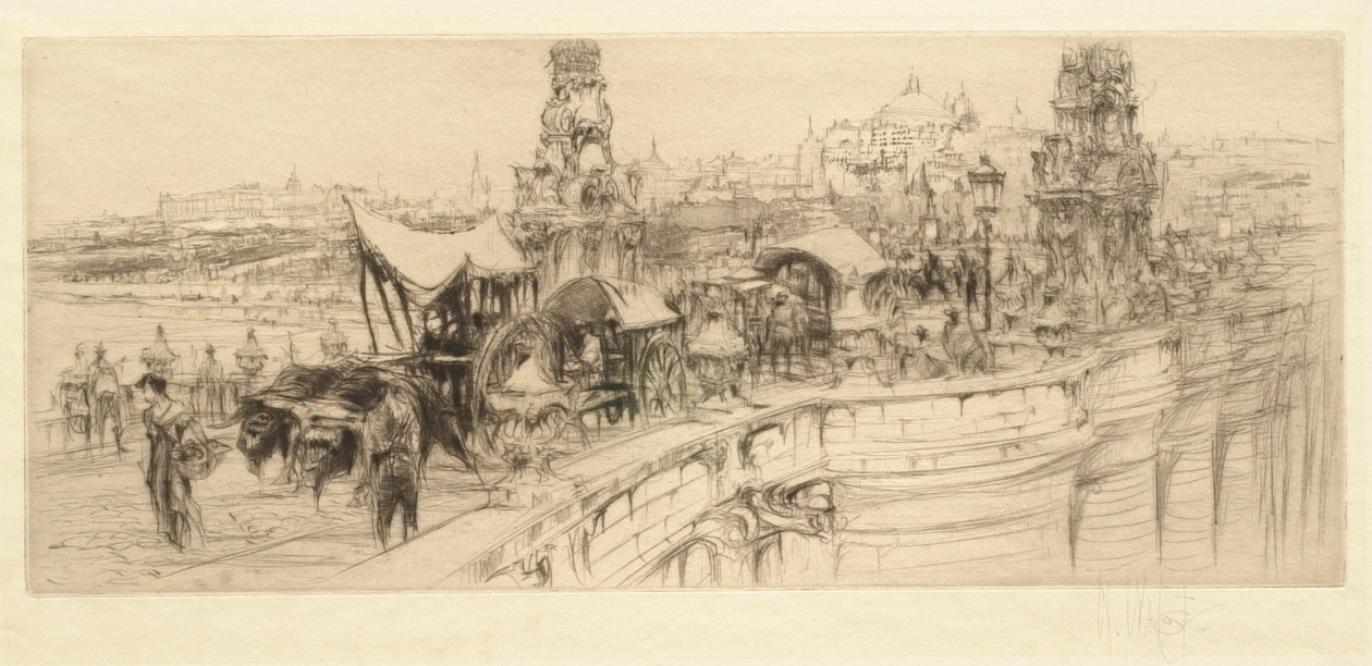 Ponte de Toledo (Puente de Toledo), Madrid de William Walcot
