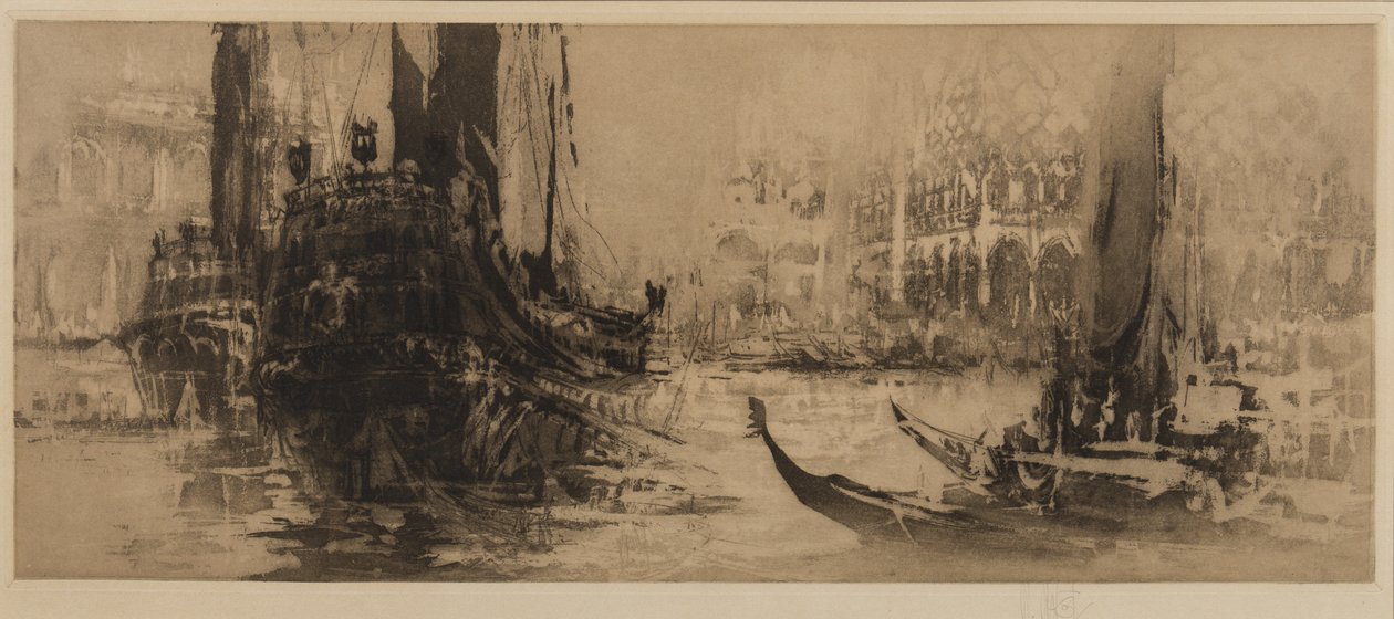 Capricho veneziano (gravura & aquatinta) de William Walcot