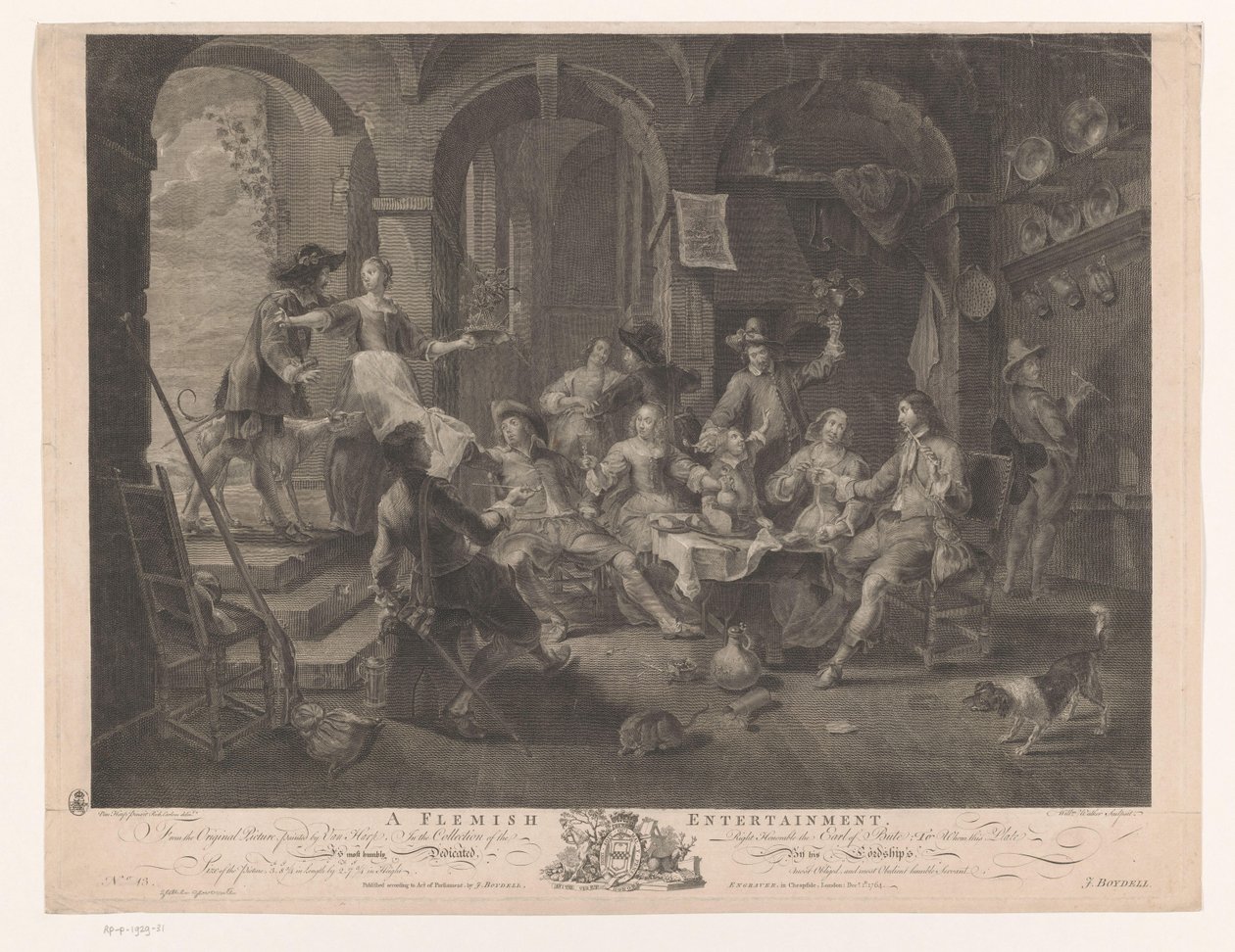 Interior com empresa de fumar e beber A Flemish Entertainment (título no objeto) Principais pinturas da Inglaterra (título da série) As pinturas mais importantes da Inglaterra (título da série) de William Walker