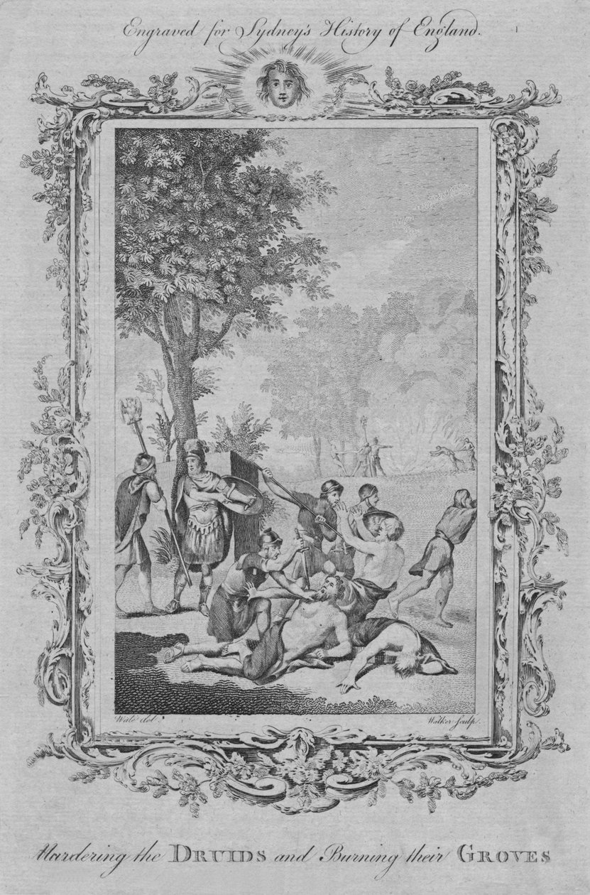 Assassinando os druidas e queimando seus bosques, 1773. de William Walker
