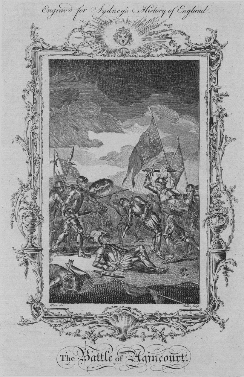 A Batalha de Agincourt, 1773. de William Walker