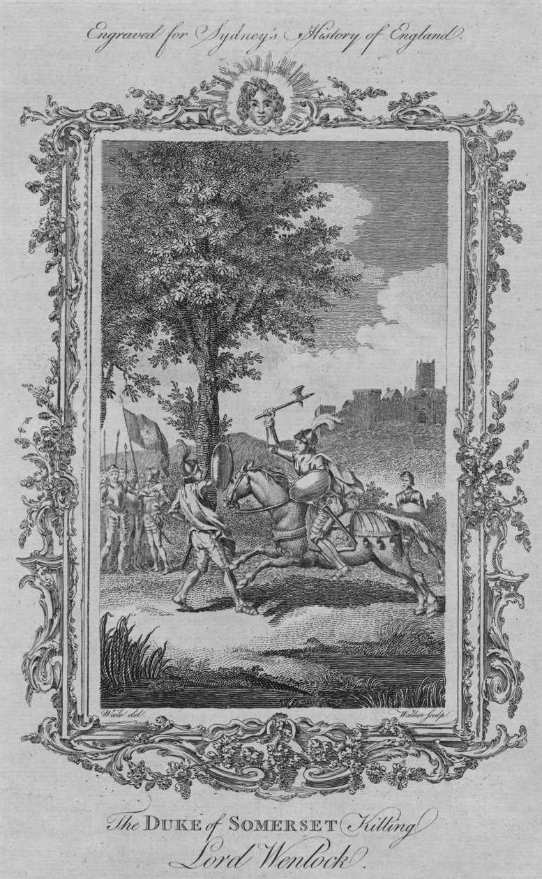 O Duque de Somerset matando Lord Wenlock, 1773. de William Walker