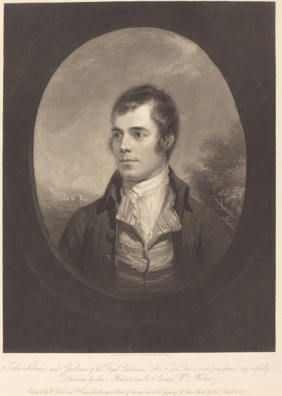 Robert Burns de William Walker and Samuel Cousins after Alexander Nasmyth